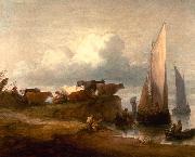Thomas Gainsborough A Coastal Landscape oil painting on canvas